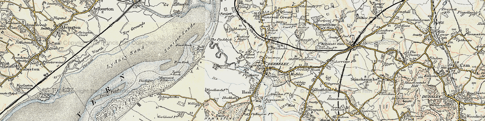 Old map of Hook Street in 1899-1900