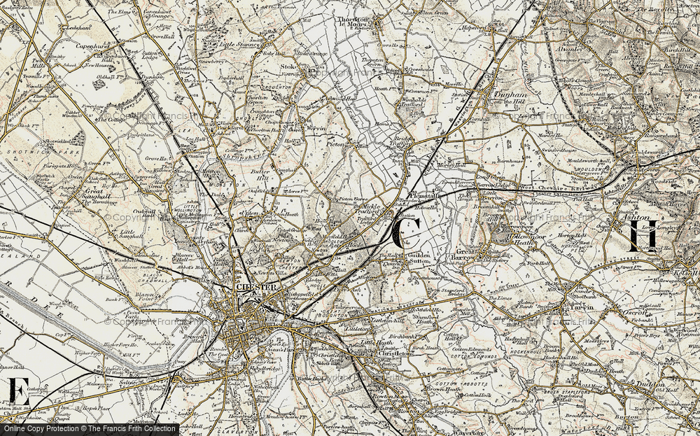 Old Map of Hoole Bank, 1902-1903 in 1902-1903