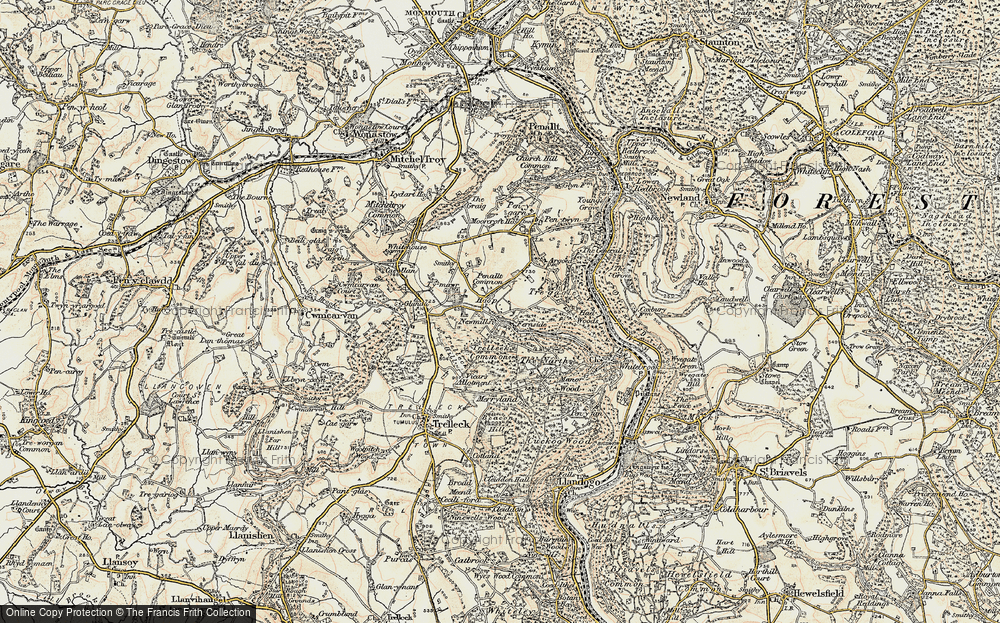 Old Map of Hoop, 1899-1900 in 1899-1900