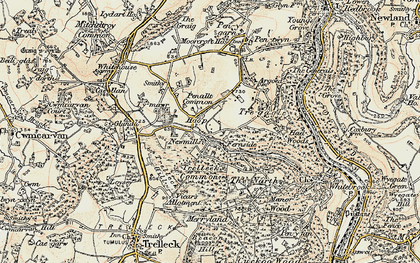 Old map of Hoop in 1899-1900