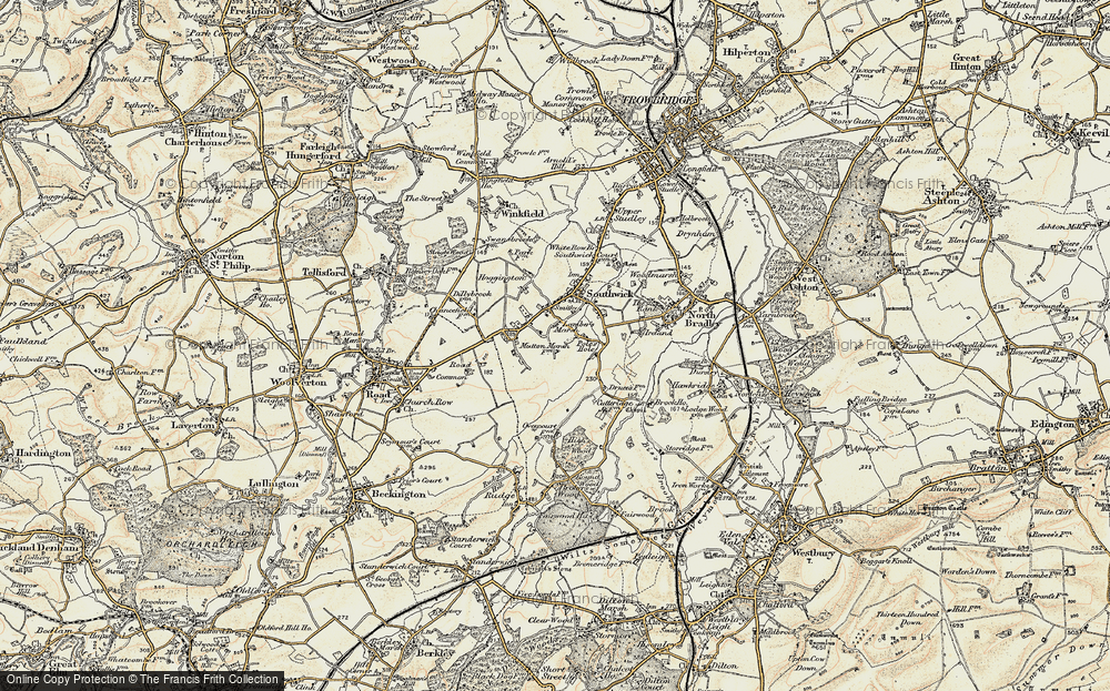 Old Map of Hoopers Pool, 1898-1899 in 1898-1899