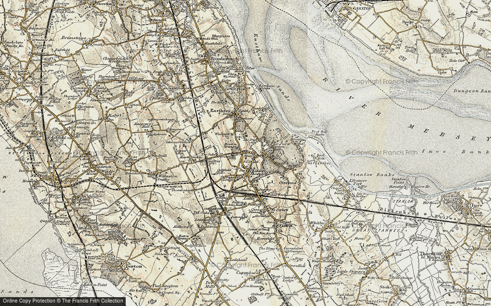 Old Map of Hooton, 1902-1903 in 1902-1903