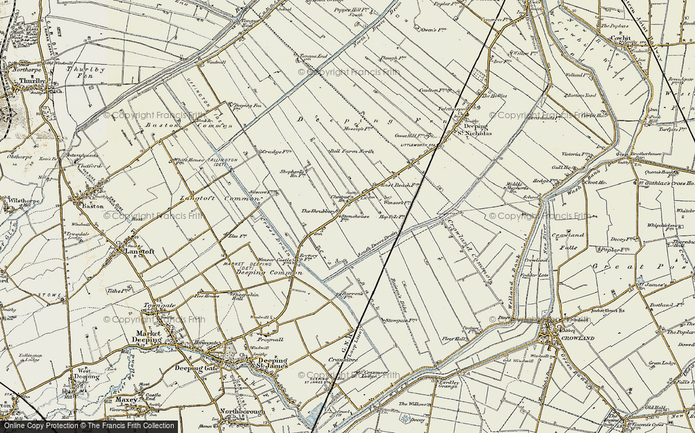 Old Map of Hop Pole, 1901-1902 in 1901-1902