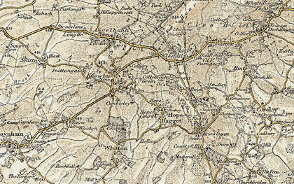 Old map of Hope Bagot in 1901-1902