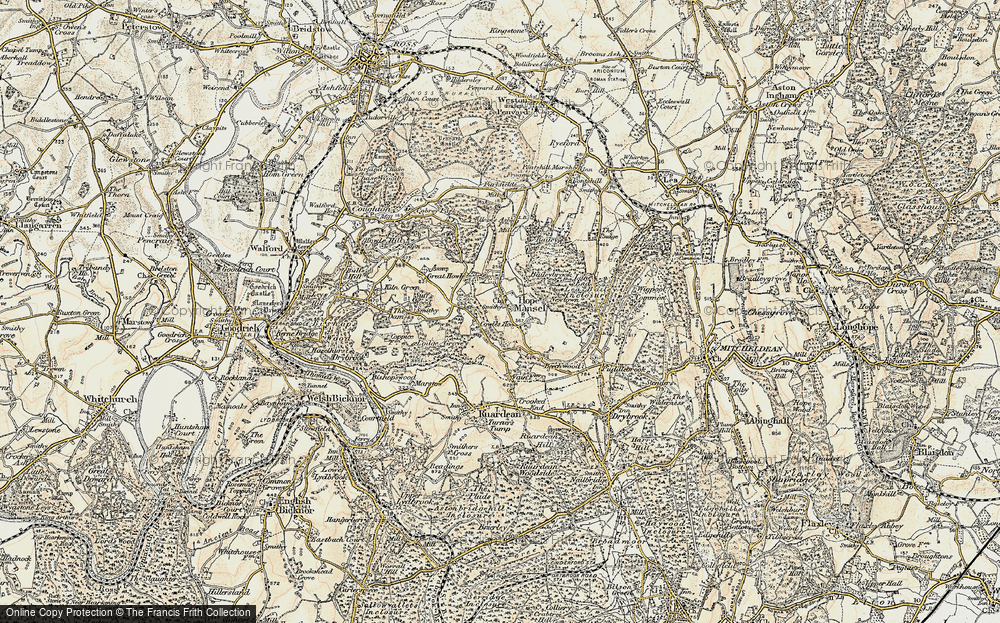 Old Map of Hope Mansell, 1899-1900 in 1899-1900