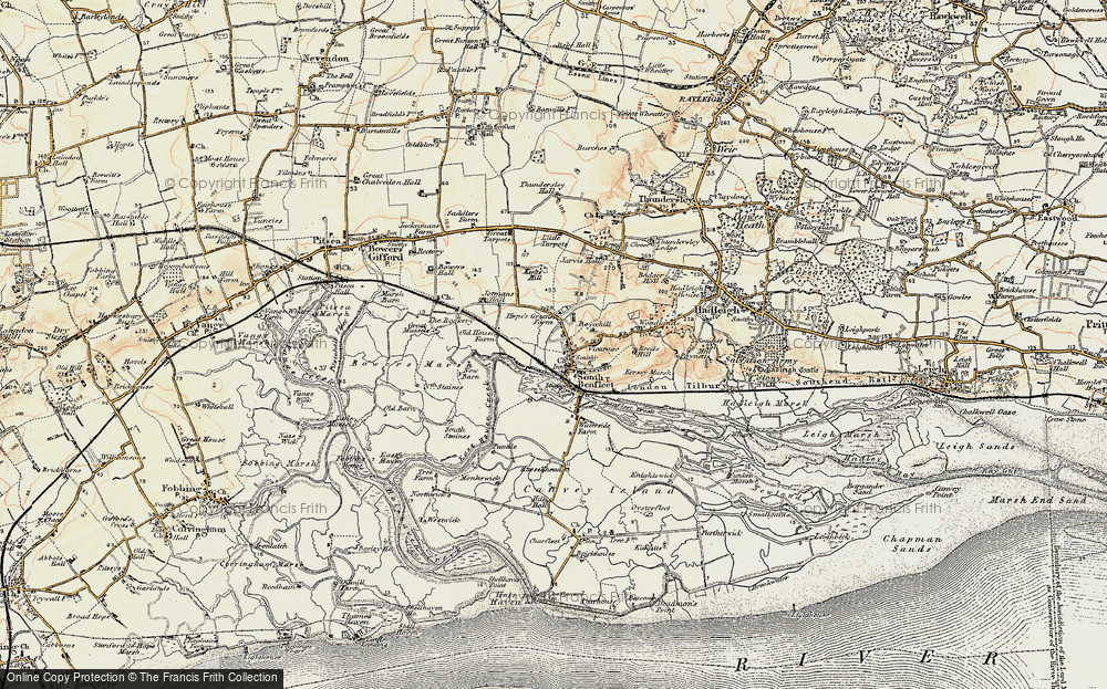 Old Map of Hope's Green, 1898 in 1898