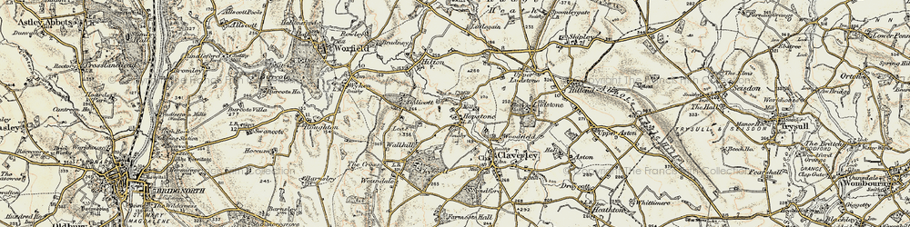 Old map of Hopstone in 1902