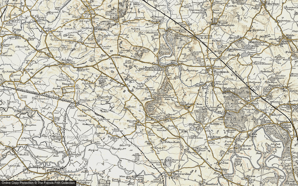 Old Map of Hopton, 1902 in 1902