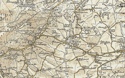 Old map of Woodhouse in 1901-1902