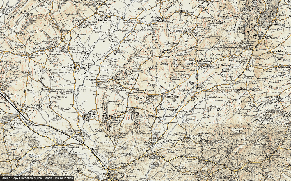 Old Map of Hoptongate, 1901-1902 in 1901-1902