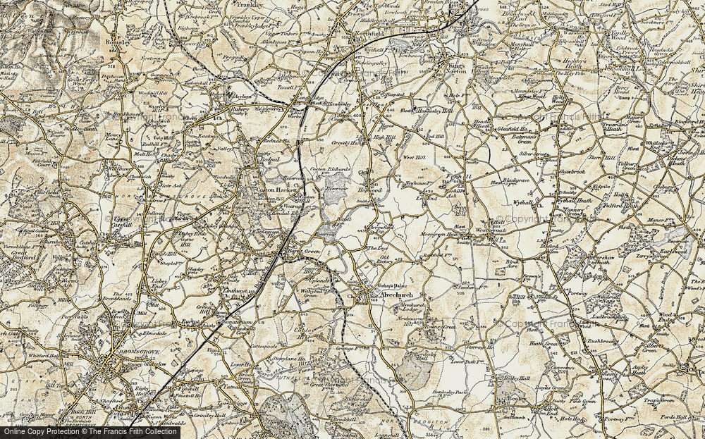 Old Map of Hopwood, 1901-1902 in 1901-1902