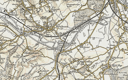 Old map of Horbury Junction in 1903
