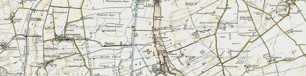 Old map of Winterton Carrs in 1903-1908