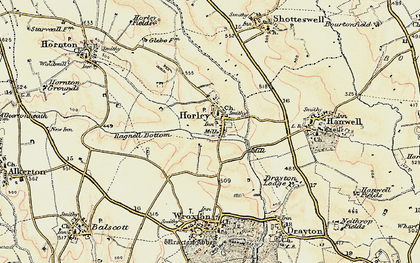 Old map of Horley in 1898-1901