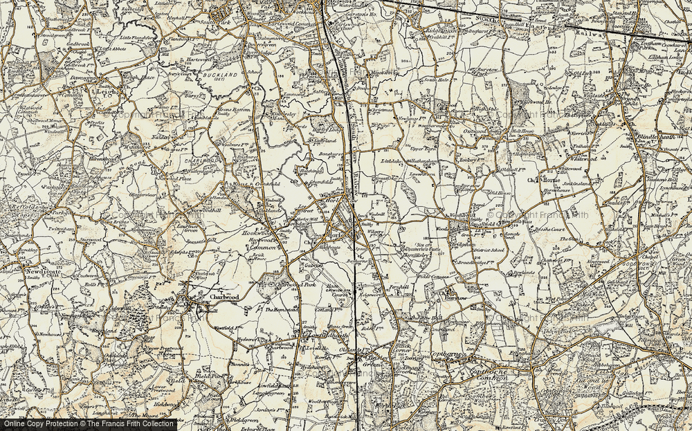 Old Map of Horley, 1898-1909 in 1898-1909