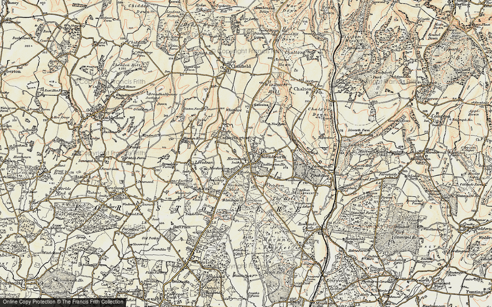Old Map of Horndean, 1897-1899 in 1897-1899
