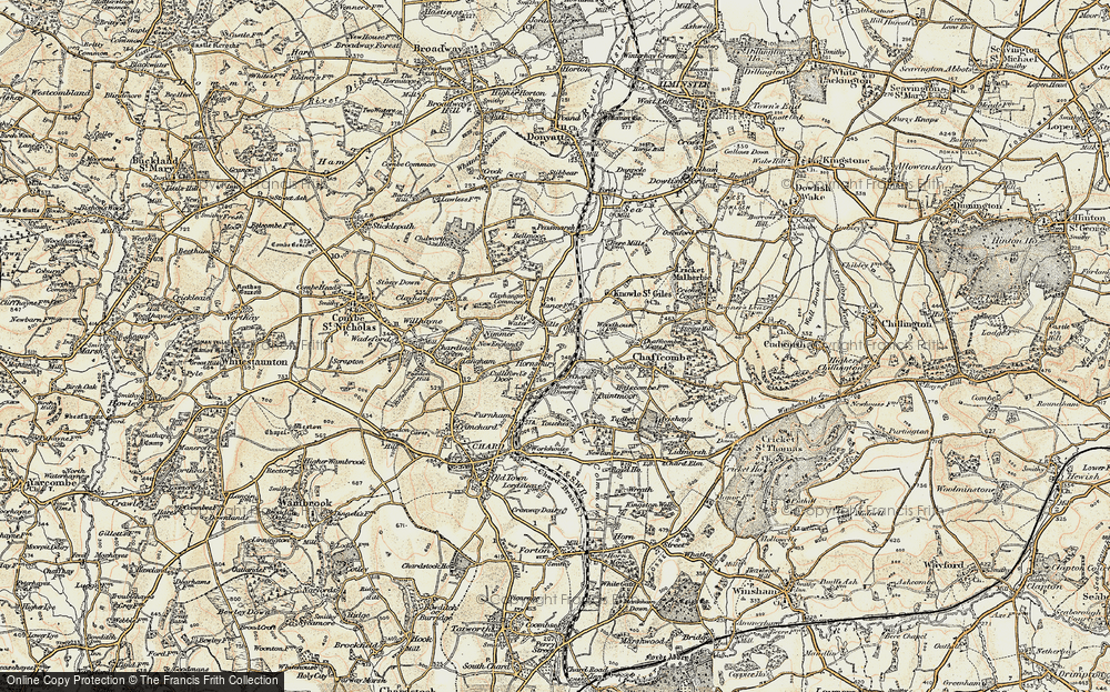 Old Map of Hornsbury, 1898-1899 in 1898-1899