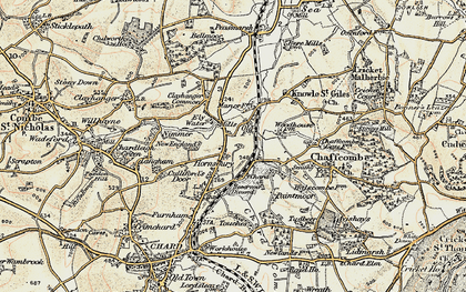 Old map of Hornsbury in 1898-1899