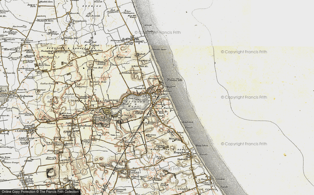 Old Map of Historic Map covering Brockholme in 1903