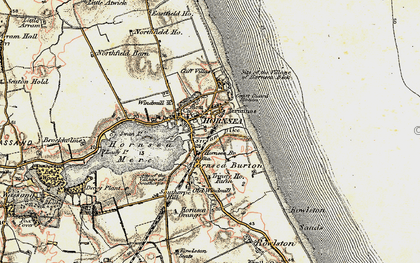 Old map of Hornsea in 1903