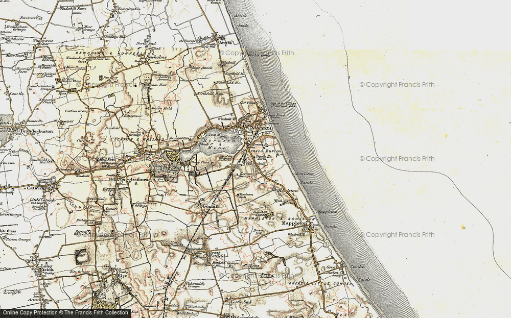 Old Map of Hornsea Burton, 1903 in 1903
