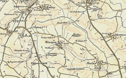 Old map of Hornton in 1898-1901