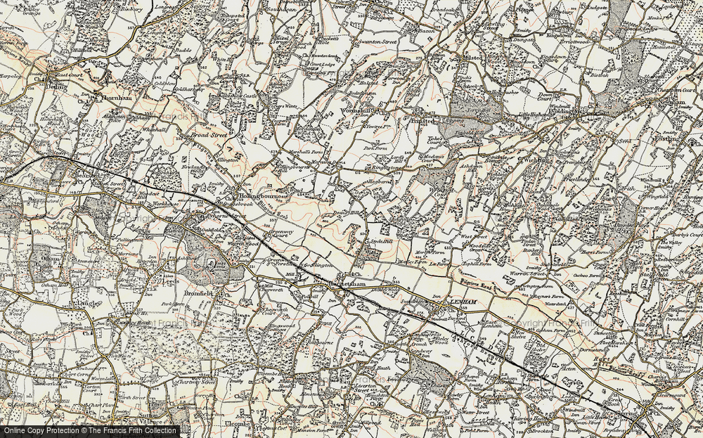 Old Map of Horsalls, 1897-1898 in 1897-1898