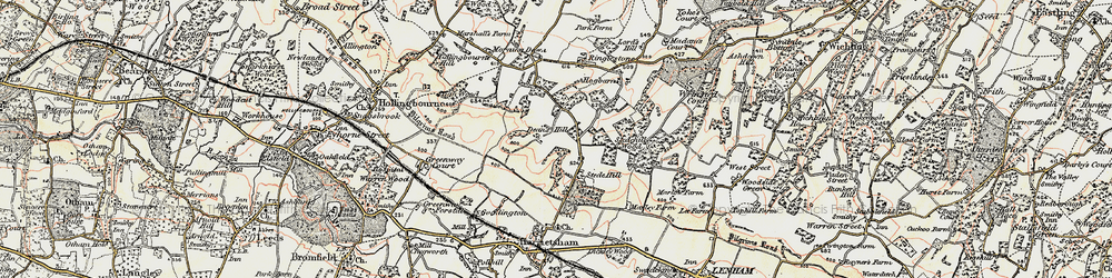 Old map of Horsalls in 1897-1898