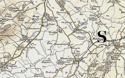 Old map of Horsebridge in 1902