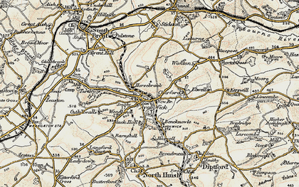 Old map of Horsebrook in 1899