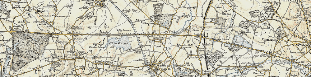 Old map of Horsebrook in 1902