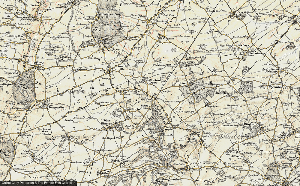 Old Map of Horsedown, 1898-1899 in 1898-1899