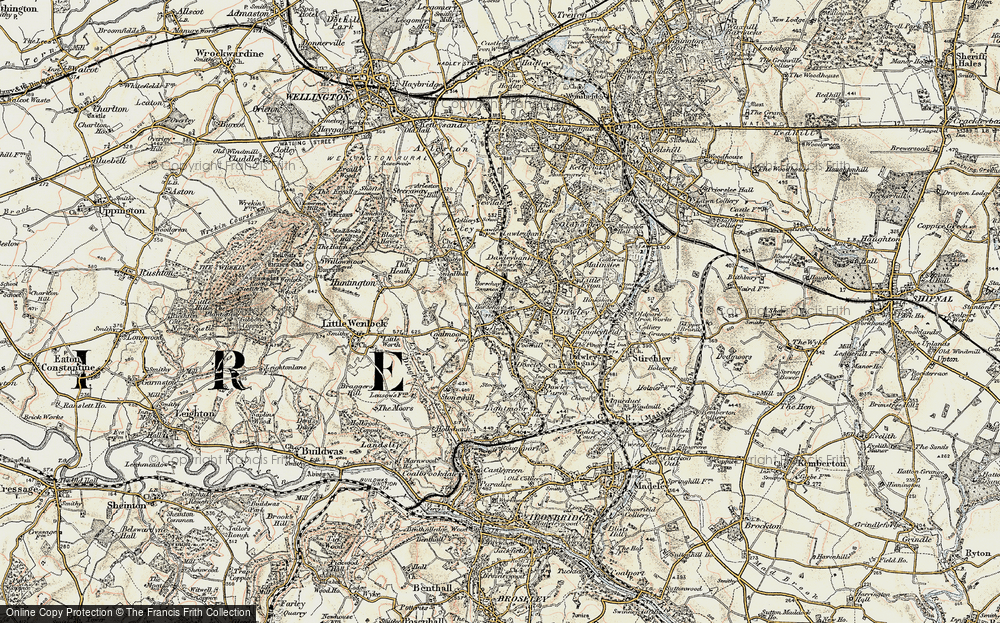 Old Map of Horsehay, 1902 in 1902