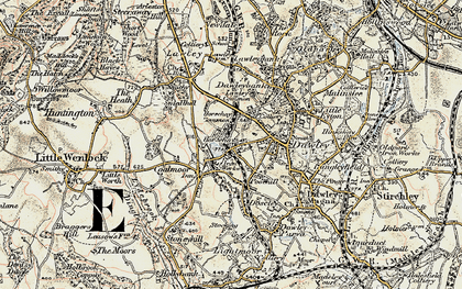 Old map of Horsehay in 1902
