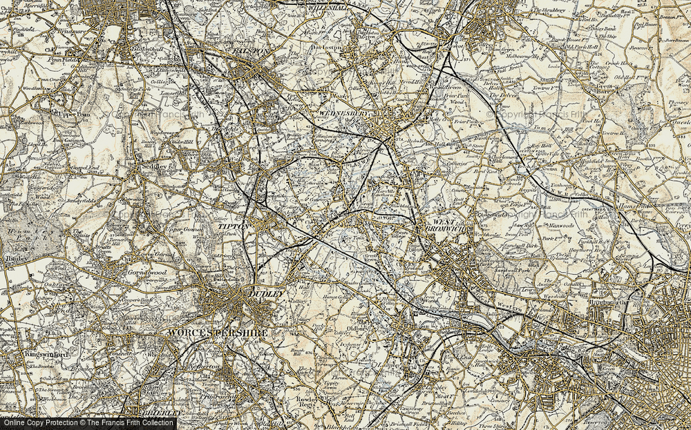 Old Map of Horseley Heath, 1902 in 1902