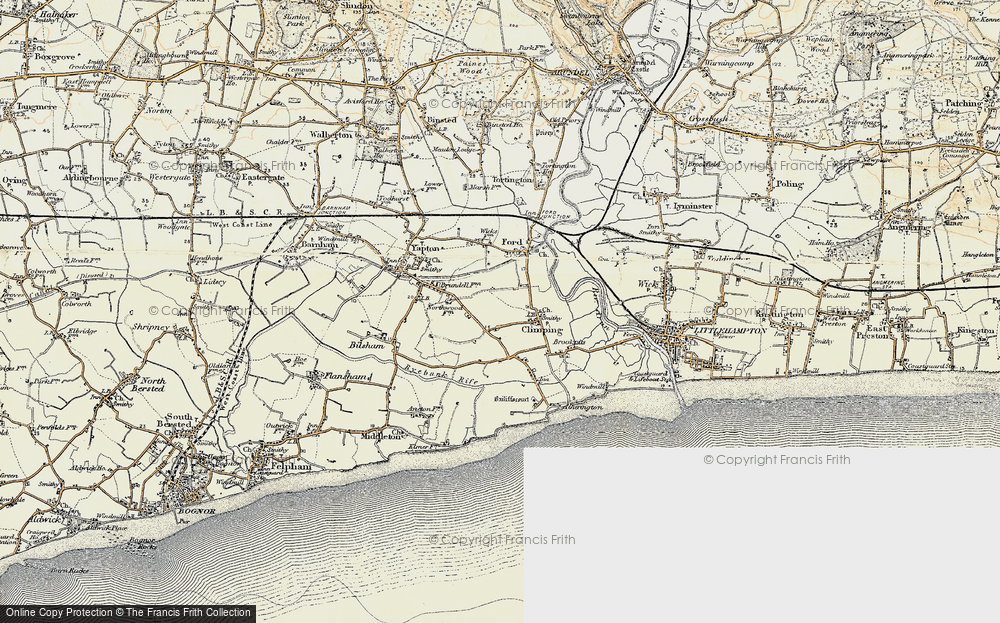 Old Map of Horsemere Green, 1897-1899 in 1897-1899
