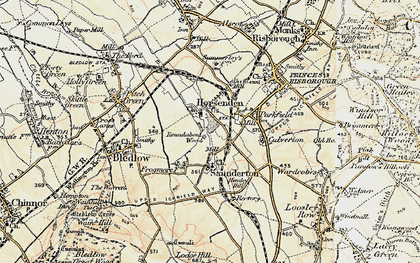 Old map of Horsenden in 1897-1898