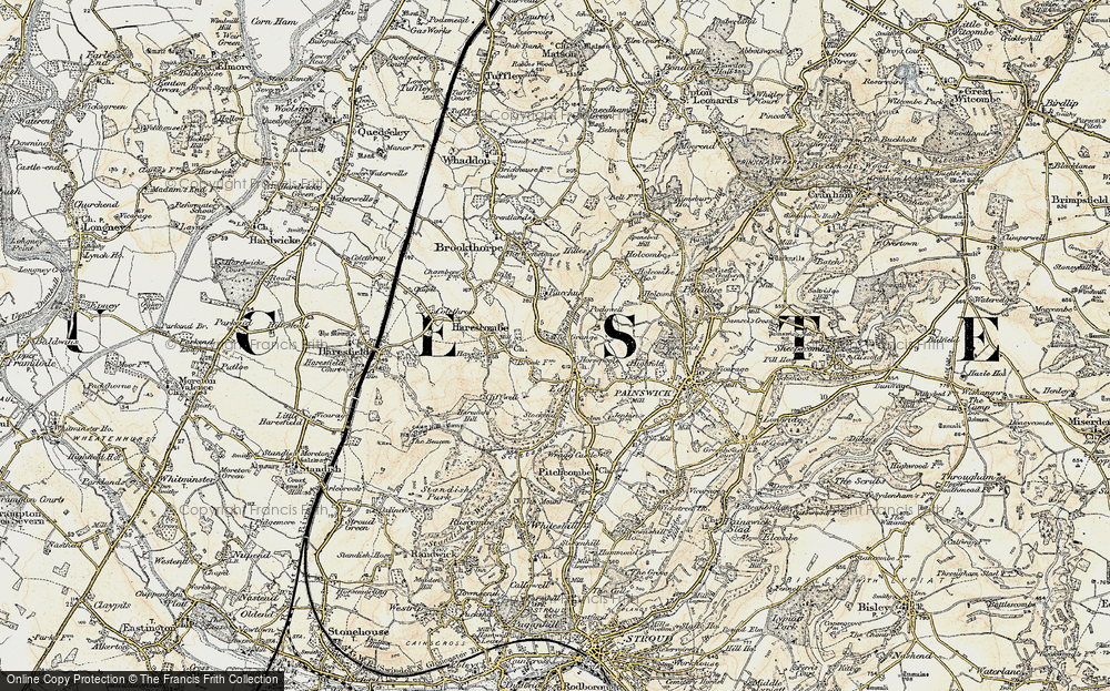 Old Map of Horsepools, 1898-1900 in 1898-1900