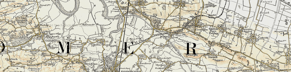 Old map of Horsey in 1898-1900
