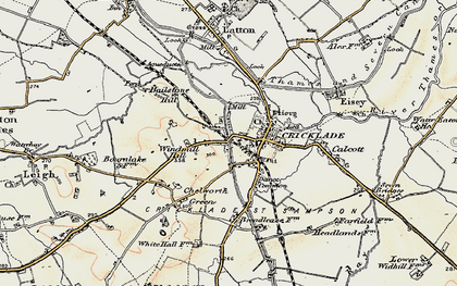 Old map of Horsey Down in 1898-1899