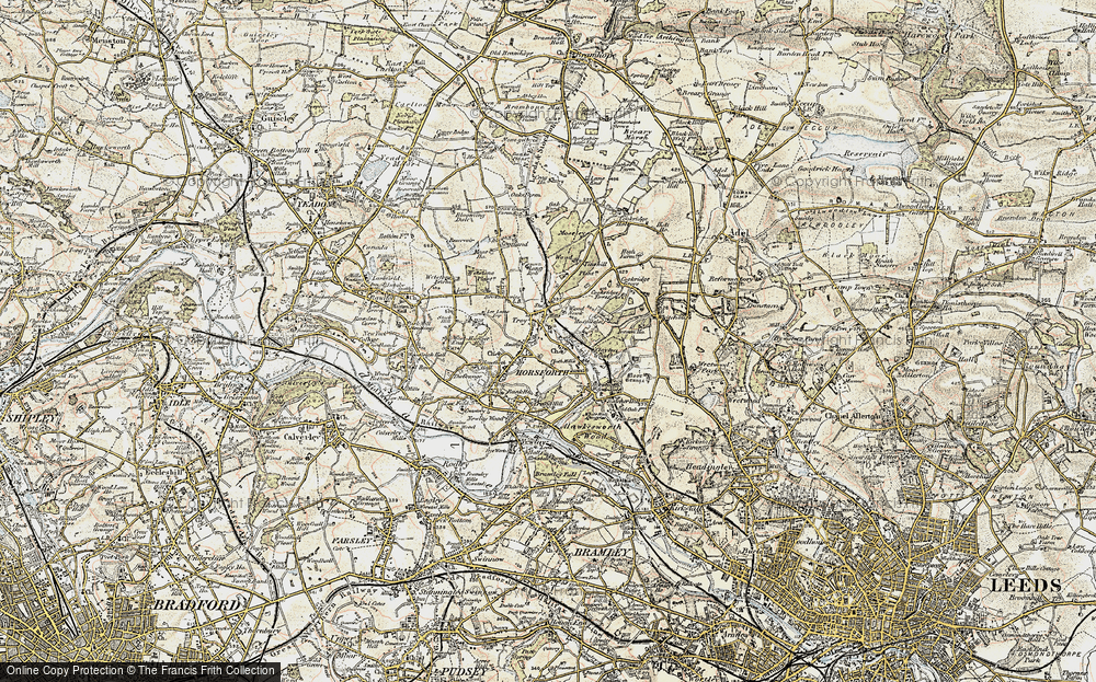 Old Map of Historic Map covering Ling Bob in 1903-1904