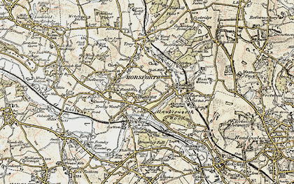 Old map of Horsforth Woodside in 1903-1904