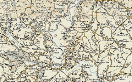 Old map of Horsham in 1899-1902