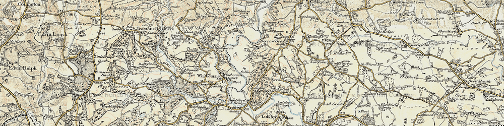 Old map of Horsham in 1899-1902