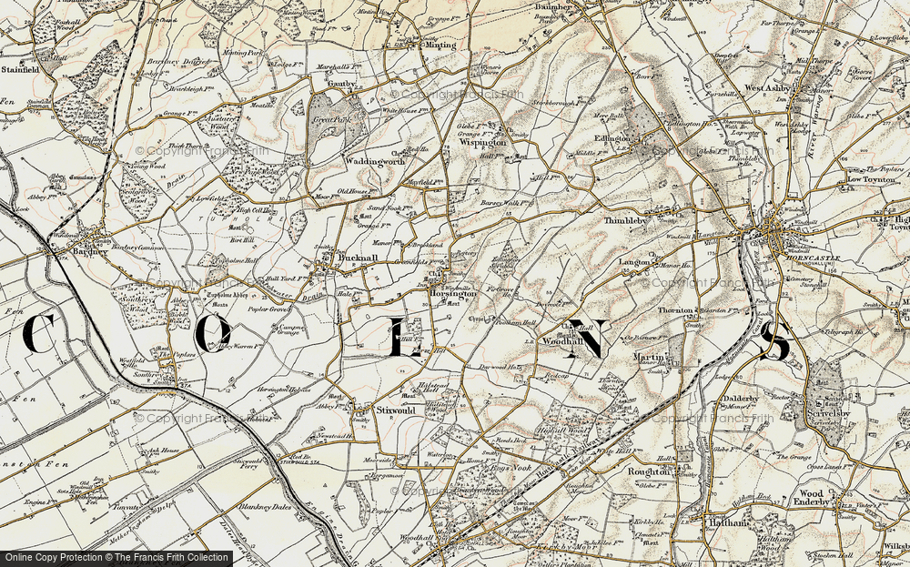 Old Map of Horsington, 1902-1903 in 1902-1903