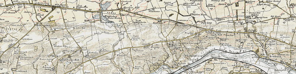 Old map of Horsley in 1901-1903
