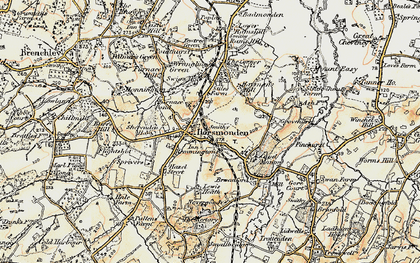 Old map of Horsmonden in 1897-1898