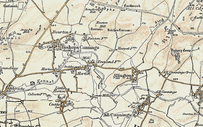 Old map of Horton in 1898-1899