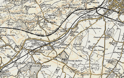 Old map of Horton in 1898-1899