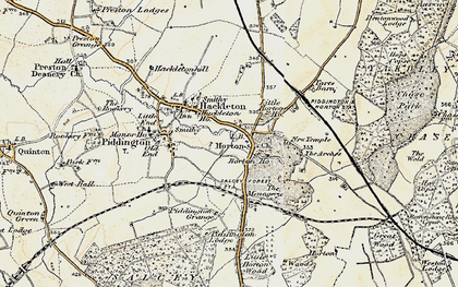 Old map of Arches, The in 1898-1901